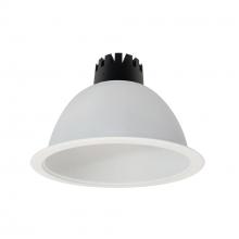 Nora NC3-81L240FMPW/EMI - 8" Sapphire III Round Open Reflector for Integral EM Test Switch, 1500lm, 4000K, Flood Optic,
