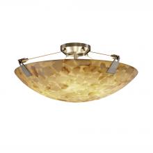 Justice Design Group ALR-9632-35-NCKL - 24" Semi-Flush Bowl w/ Tapered Clips
